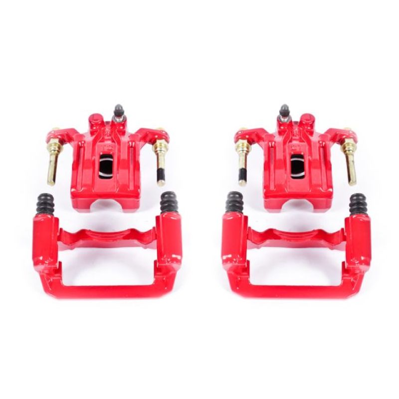 Power Stop 05-18 Nissan Frontier Rear Red Calipers w/Brackets - Pair PowerStop