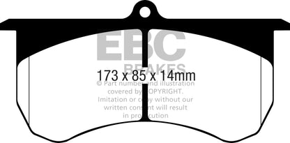 EBC BlueStuff Rear Brake Pads - DP52068NDX EBC