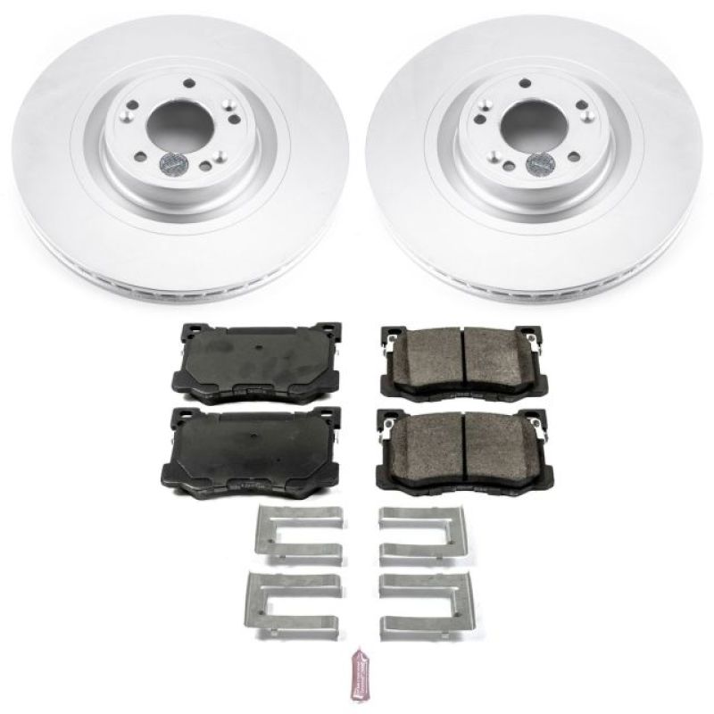 Power Stop 15-16 Hyundai Genesis Front Z17 Evolution Geomet Coated Brake Kit PowerStop