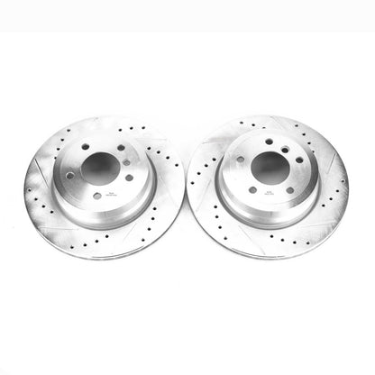 Power Stop 08-13 BMW 135i Rear Evolution Drilled & Slotted Rotors - Pair PowerStop