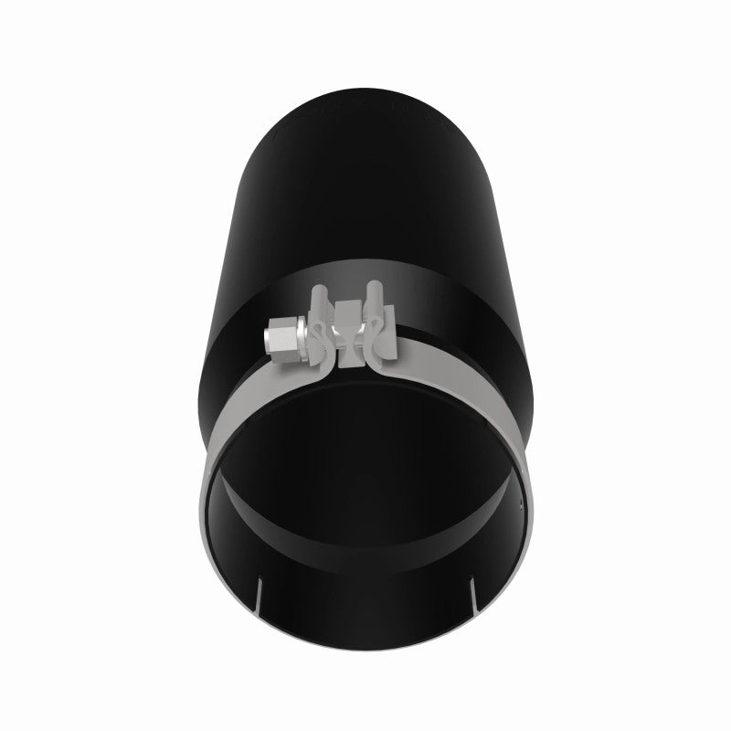 MagnaFlow Tip Stainless Black Coated Single Wall Round Single Outlet 6in Dia 5in Inlet 13in L Magnaflow