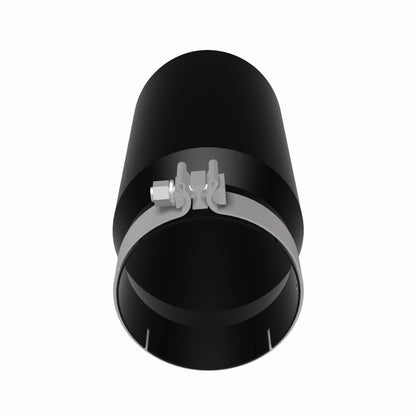 MagnaFlow Tip Stainless Black Coated Single Wall Round Single Outlet 6in Dia 5in Inlet 13in L Magnaflow