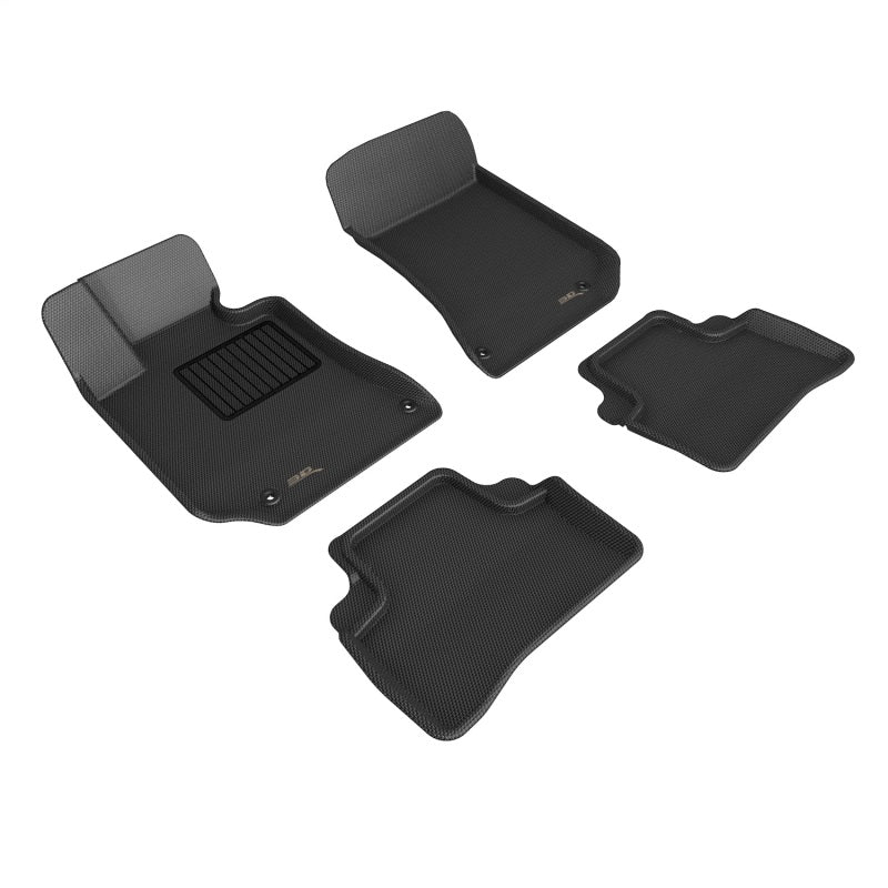 3D MAXpider KAGU 1st-2nd Row Floor Mats for Mercedes-Benz E-Class Sedan / CLS-Class 2014-2018