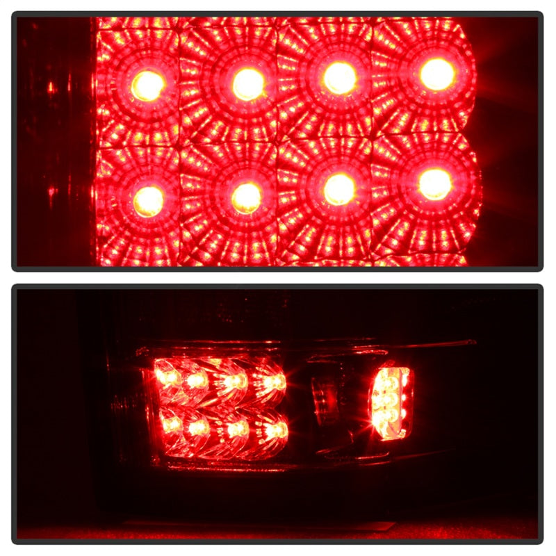Xtune Ford F150 Styleside 04-08 LED Tail Lights Red Clear ALT-ON-FF15004-LED-RC SPYDER