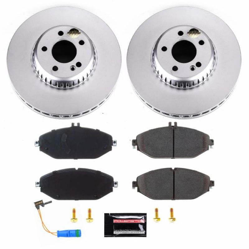 Power Stop 17-18 Mercedes-Benz C300 Front Z23 Evolution Sport Coated Brake Kit PowerStop