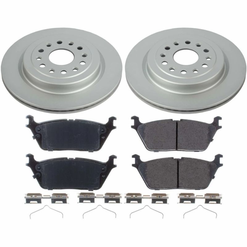 Power Stop 2019 Ram 1500 Rear Z17 Evolution Geomet Coated Brake Kit PowerStop