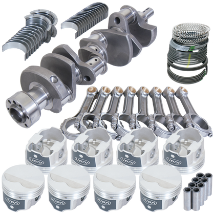 Eagle Chevy LT1350 1Pc 3.480in Crank 5.700in I-Beam Rods -3.7cc 4.060in Pistons Rotating Assembly