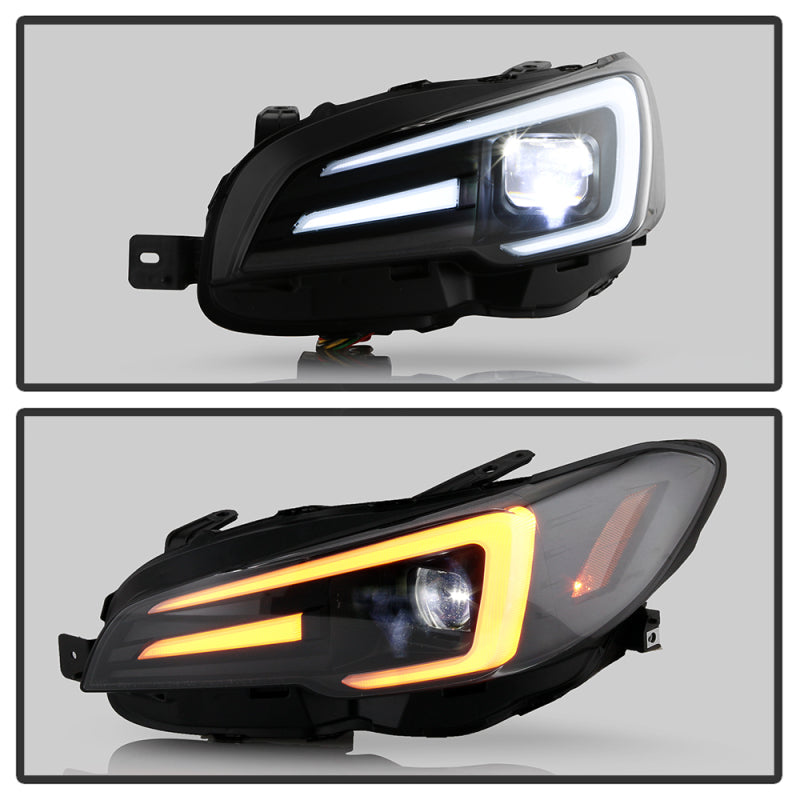 Spyder Subaru Impreza WRX 15-20 LED High-Power LED Headlights-Black PRO-YD-SWRX15LEDAP-SBSEQ-BK SPYDER