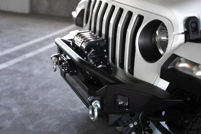 DV8 Offroad 18-23 Jeep Wrangler JL / 20-23 Jeep Gladiator JT FS-7 Mid-Width Winch Front Bumper DV8 Offroad