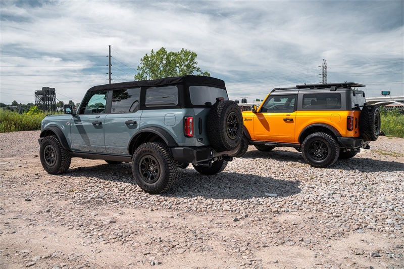 Corsa port / 2.75 in Cat-Back DRE 4.0 in Single Tips | 2021-23 Ford Bronco 2.3L Turbo (4-Door) CORSA Performance
