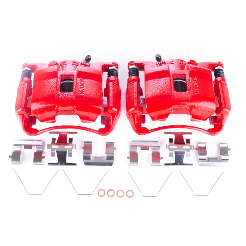 Power Stop 06-11 Acura CSX Front Red Calipers w/Brackets - Pair PowerStop