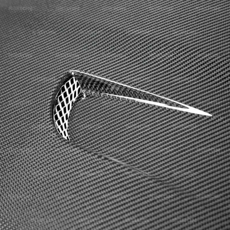 Seibon TM-style carbon fiber hood for 2014-2019 Ford Fiesta - HD14FDFI-TM Seibon