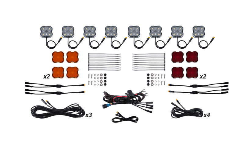 Diode Dynamics Single-Color Rock Light Installer Kit (8-pack)