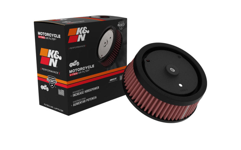 K&N Replacement Air Filter 5.5in Top OD x 6in Base OD x 2.313in H for Harley Davidson K&N Engineering