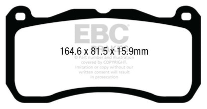 EBC Ultimax2 Front Brake Pads - UD1666 EBC