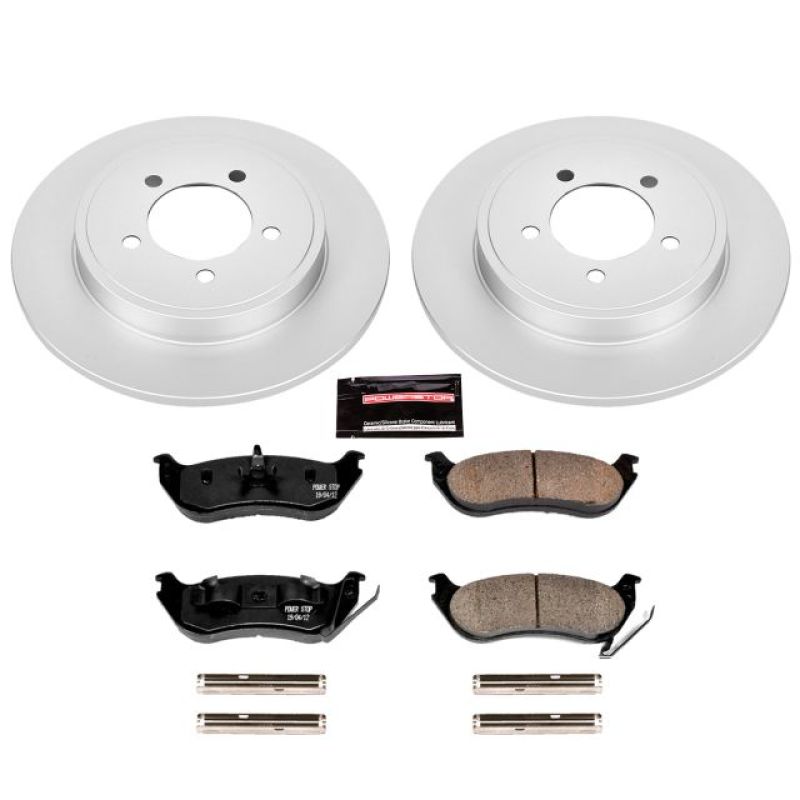 Power Stop 06-10 Ford Explorer Rear Z17 Evolution Geomet Coated Brake Kit PowerStop