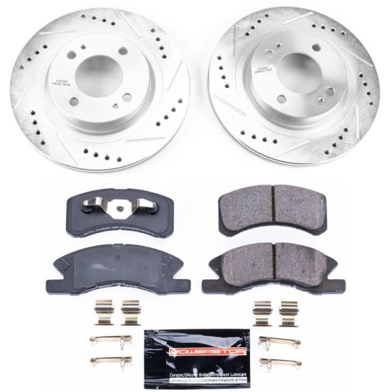 Power Stop 17-18 Mitsubishi Mirage Front Z23 Evolution Sport Brake Kit PowerStop