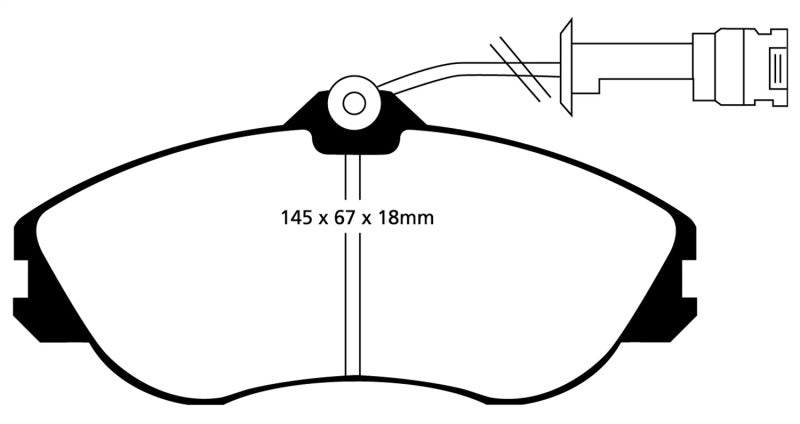 EBC YellowStuff Front Brake Pads - DP4711R EBC