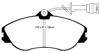 EBC YellowStuff Front Brake Pads - DP4711R EBC
