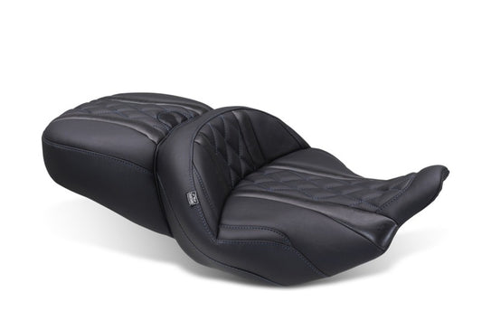 Mustang 2023-2025 Harley CVO Road Glide (ST) Super Touring Deluxe Diamond One-Piece, 2 UP Black
