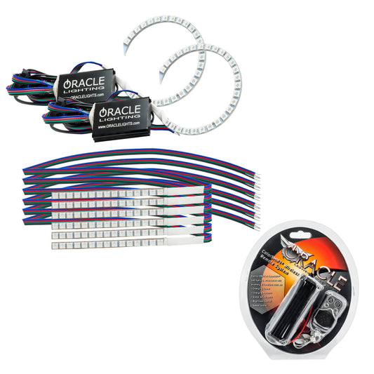 Oracle 18-21 Ford Mustang DRL Upgrade w/ Halo Kit - ColorSHIFT ORACLE Lighting