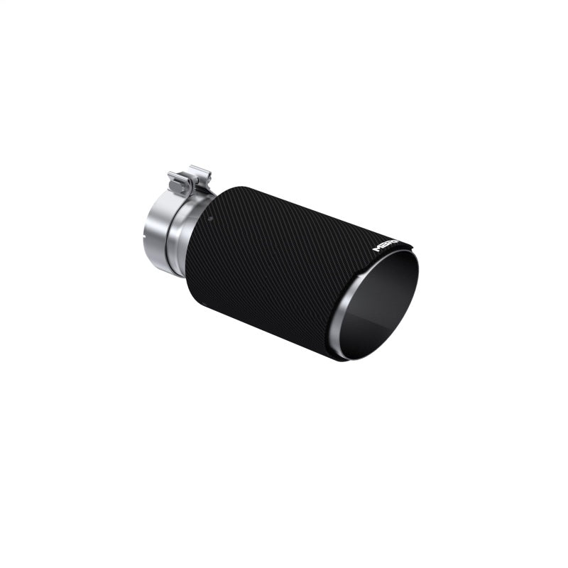 MBRP 4-Inch Inlet Carbon Fiber Exhaust Tip | Dual Wall | Angle Cut | 6-Inch Outlet | T5072CF