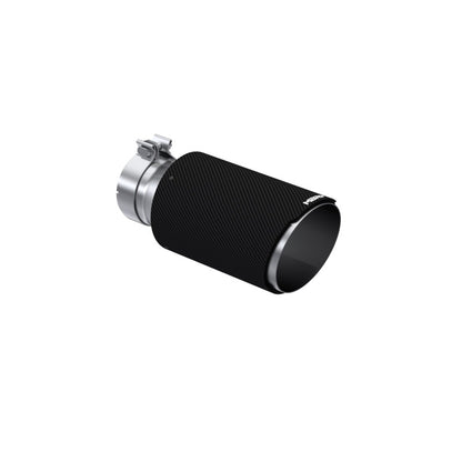 MBRP 4-Inch Inlet Carbon Fiber Exhaust Tip | Dual Wall | Angle Cut | 6-Inch Outlet | T5072CF