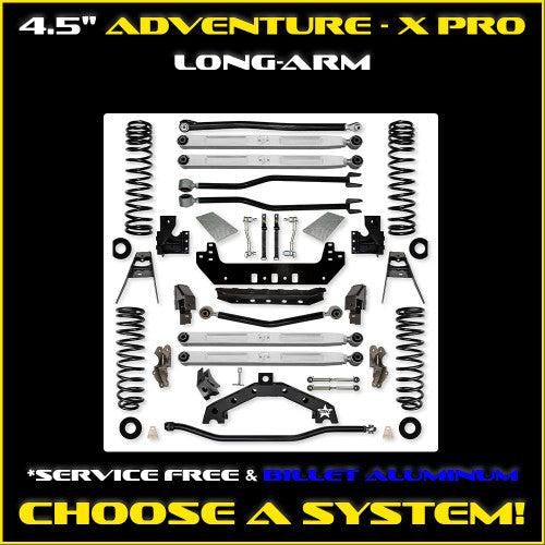 Rock Krawler 2018+ Jeep Wrangler JL 2DR 4.5in Adventure-X Pro Long Arm Suspension