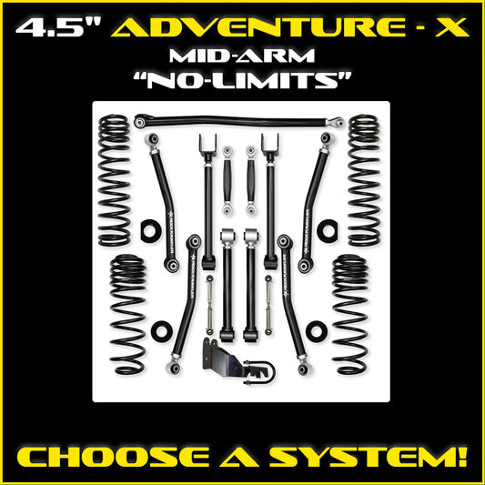 Rock Krawler 2018+ Jeep Wrangler JL 2DR / JLU 4DR Adventure X / Long Arm Kit Box