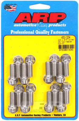 ARP 3/8 x .875 Drilled SS 12pt Header Bolt Kit ARP