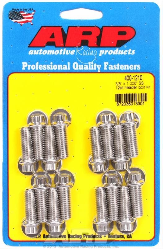 ARP 3/8in x 1.000 SS 12pt Header Bolt Kit