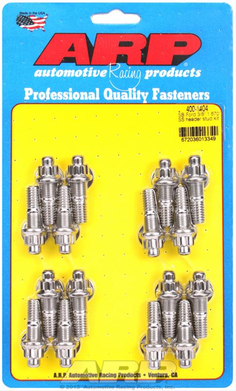 ARP SB Ford 3/8 x 1.670 SS Header Stud Kit