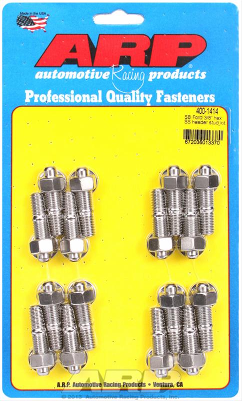 ARP SB Ford 3/8 Hex SS Header Stud Kit
