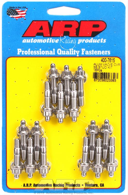 ARP Cast Alum Covers SS 12pt Valve Cover Stud Kit 16pc