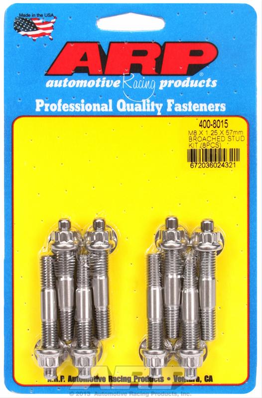 ARP Sport Compact M8 x 1.25 x 57mm Stainless Accessory Studs (8 pack)
