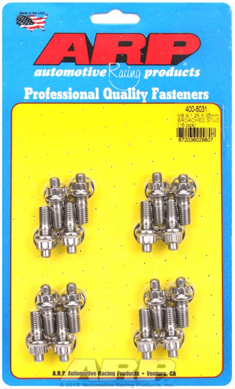 ARP M8 x 1.25 x 32mm Broached Stud Kit - 16 Pieces