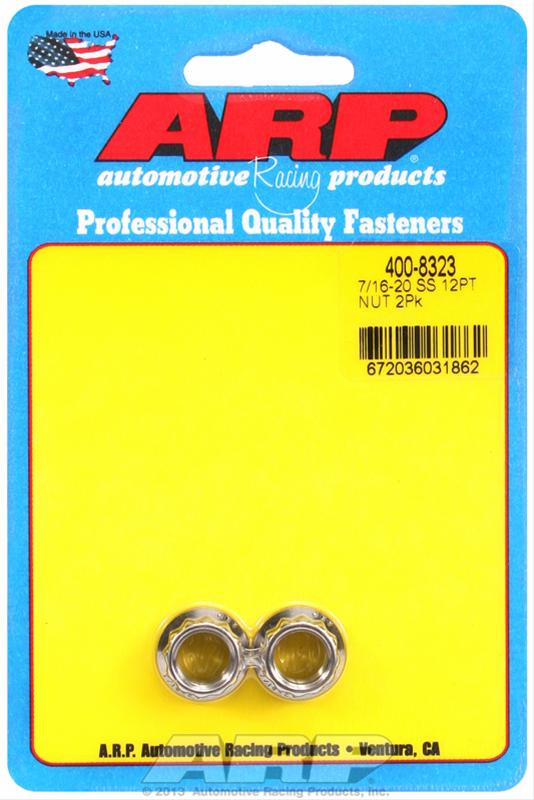 ARP 7/16-20 Stainless Steel 12PT Nut Kit 400-8323