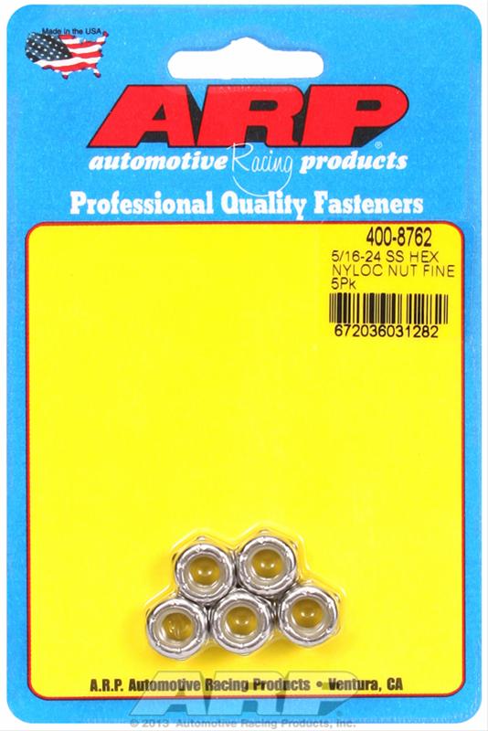 ARP 5/16-24 SS Fine Nyloc Hex Nut Kit