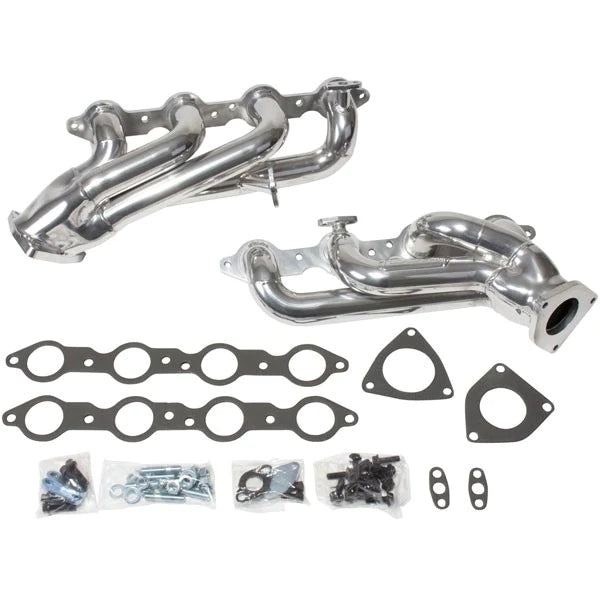 BBK Chevrolet GM Truck SUV 4.8 5.3 1-3/4 Shorty Exhaust Headers Polished Silver Ceramic 99-13 BBK