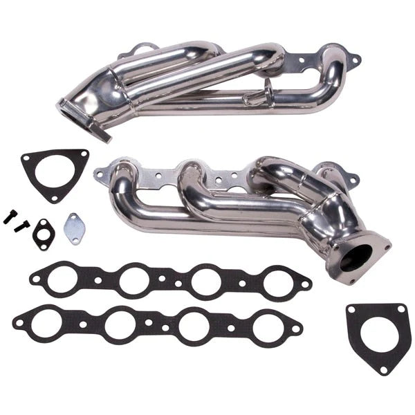 BBK Chevrolet GM Truck SUV 6.0 1-3/4 Shorty Exhaust Headers Polished Silver Ceramic 99-13 BBK