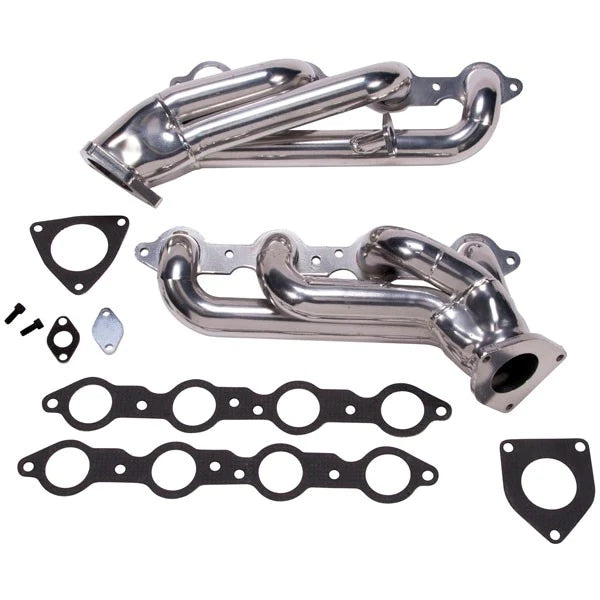 BBK Chevrolet GM Truck SUV 6.0 1-3/4 Shorty Exhaust Headers Polished Silver Ceramic 99-13