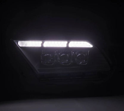 AlphaRex 880489 10-12 Ford Mustang NOVA-Series LED Projector Headlights Blk w/Activ Light & Seq.Sig /SB DRL