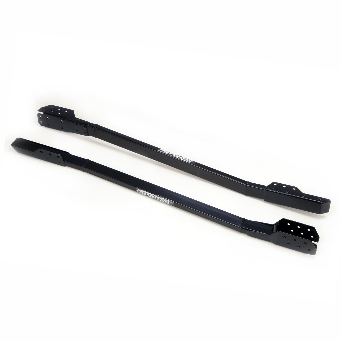 Hotchkis Sub Frame Connectors – fits 1964.5–1970 Ford Mustang Coupe; chassis-strengthening steel frame rails for improved rigidity and reduced flex, hardware included, SKU 4017.