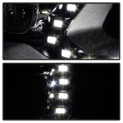 Spyder VW Tiguan 12-17 LED/DRL Projector Headlights Chrome PRO-JH-VWT12-LED-C SPYDER