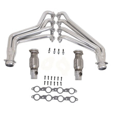 Load image into Gallery viewer, BBK Chevrolet Camaro SS ZL1 6.2 1-3/4 Full Length Exhaust Headers With High Flow Cats Polished Silver Ceramic 10-15