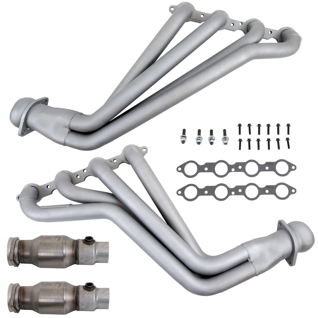 BBK Chevrolet Camaro SS ZL1 6.2 1-3/4 Full Length Exhaust Headers With High Flow Cats Titanium Ceramic 10-15