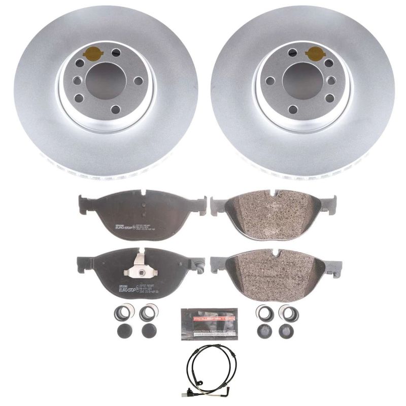 Power Stop 10-17 BMW 535i GT Front Euro-Stop Brake Kit PowerStop