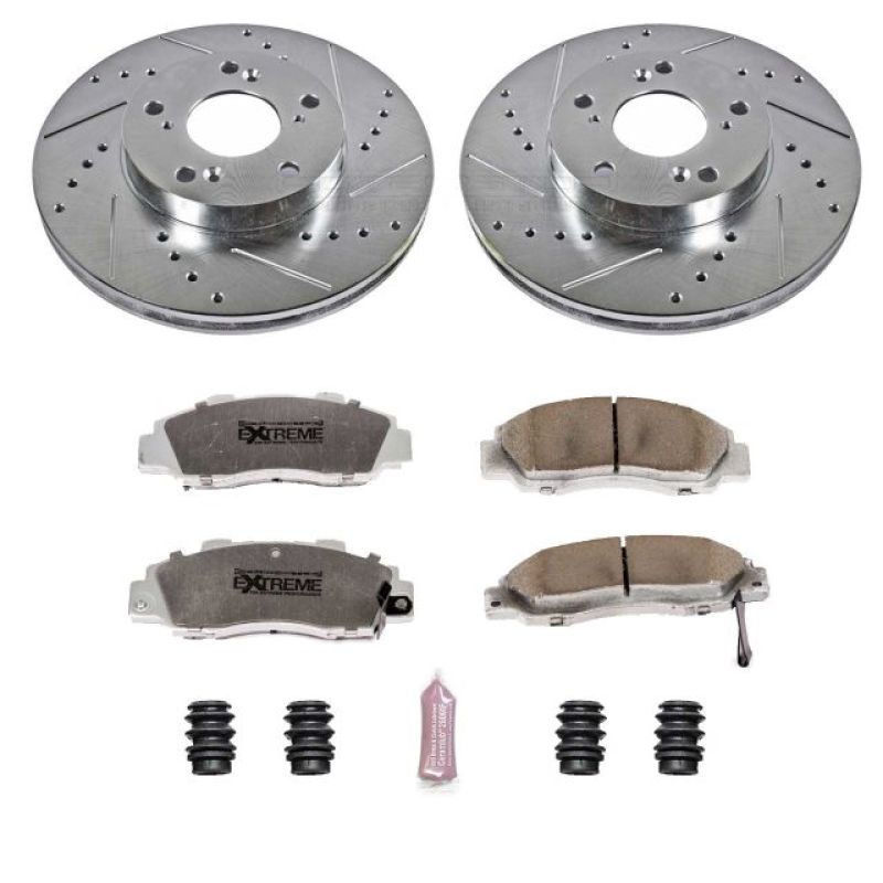Power Stop 98-02 Honda Accord Front Z26 Street Warrior Brake Kit PowerStop