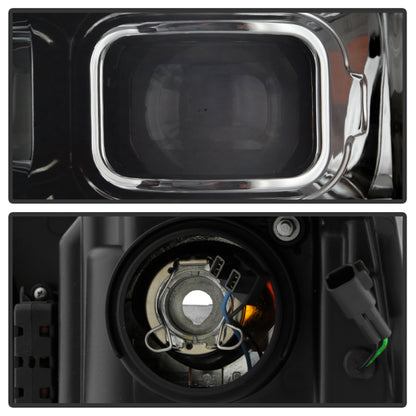 Spyder Dodge Ram 19-20 Halogen Model Projector Headlights Chrome PRO-YD-DR19HALSI-SEQ-C SPYDER