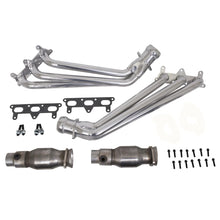 Load image into Gallery viewer, BBK 2010-11 Camaro V6 1-5/8 Long Tube Exhaust Headers W/ High Flow Cats Polished Silver Ceramic - 40410